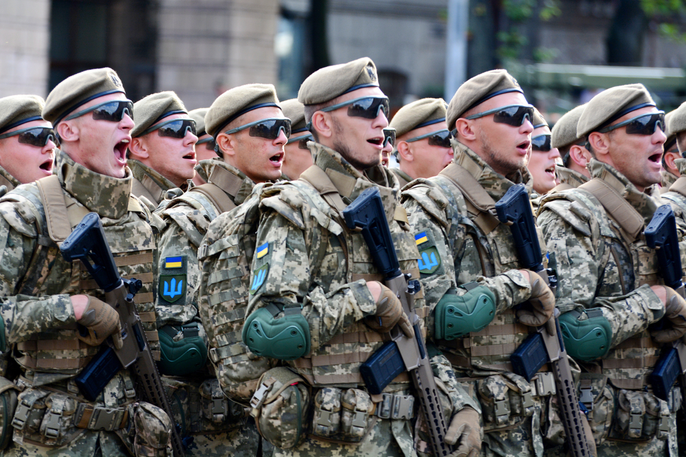 Kyiv,,Ukraine,-,August,18,,2021:,Ukrainian,Armed,Forces,Units