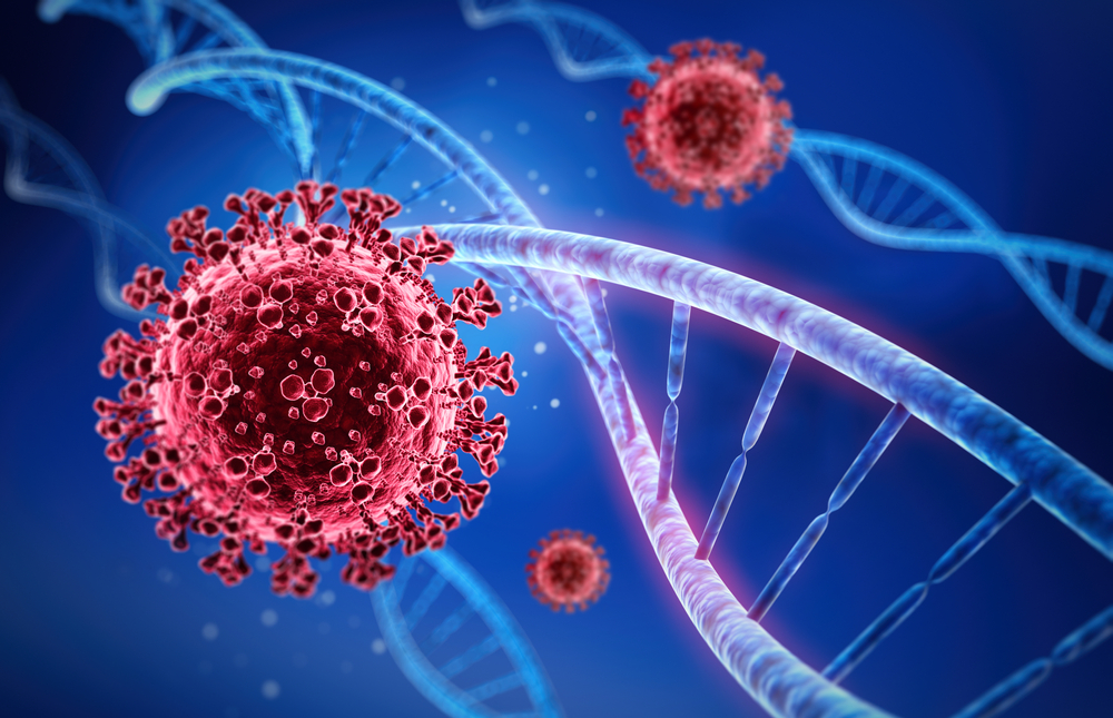 Coronavirus,And,Dna,Complex,-,Medical,3d,Illustration